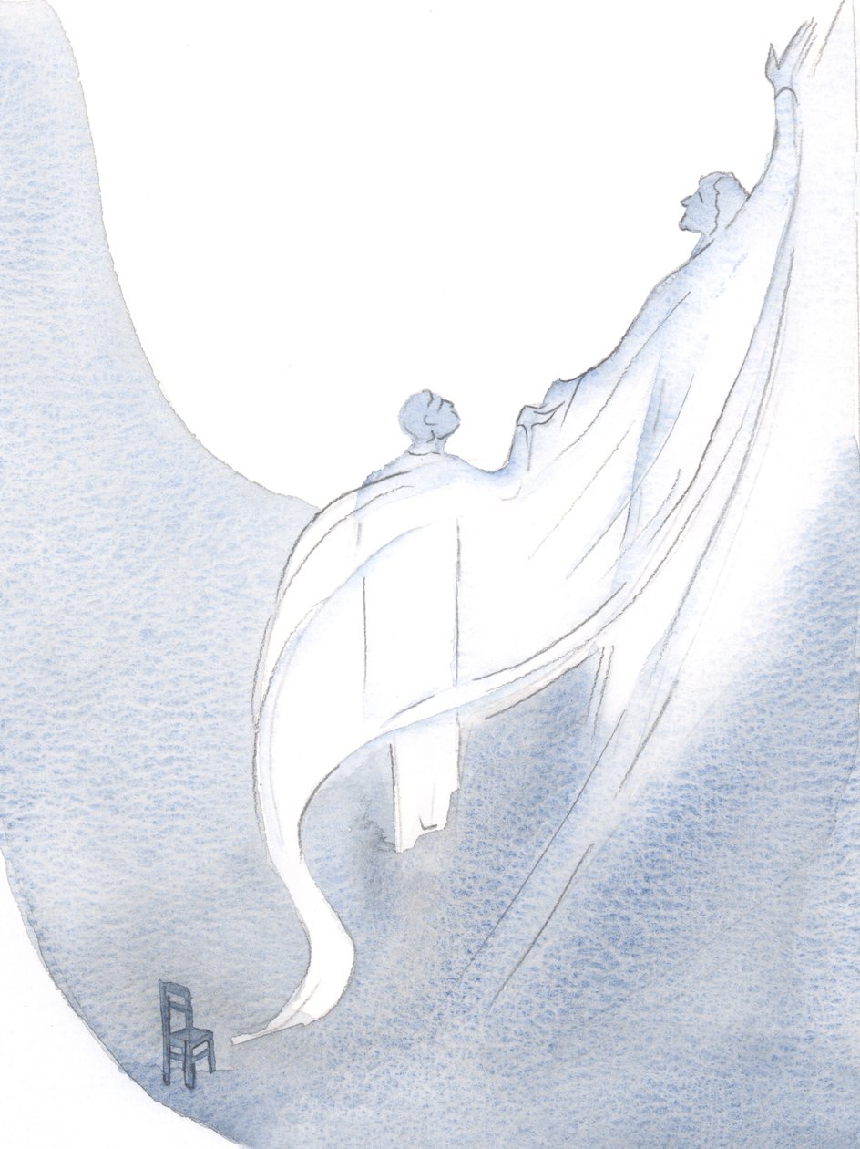 A sparkling white veil seemed to cover all my faults, and He carried me, in prayer, to the Father by Elizabeth Wang