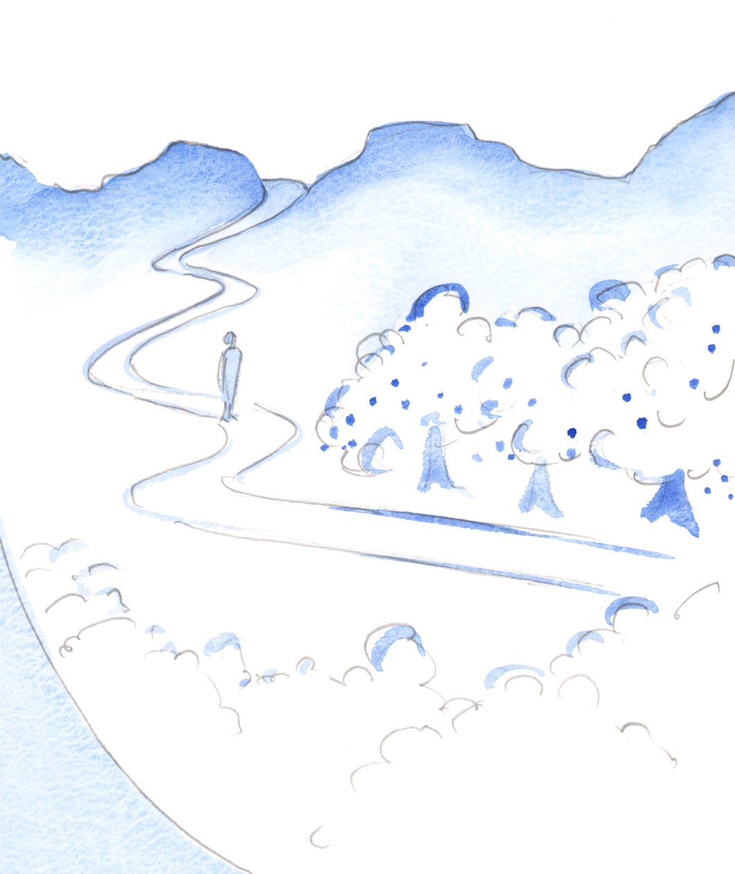 Amidst the high mountain-tops of the spiritual life is a fertile valley: God