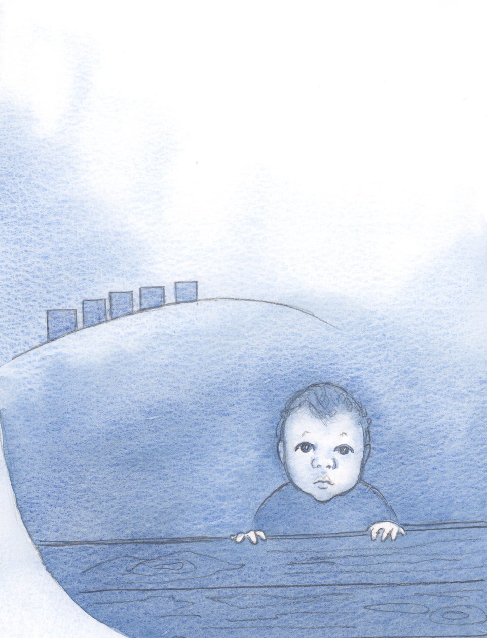Christ, as a baby, true God and true man, was subject to others, waiting for love and warmth by Elizabeth Wang