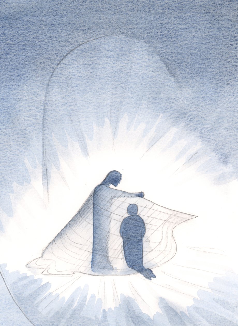 Christ made me see the gold cloak which I now wear, through His generosity by Elizabeth Wang