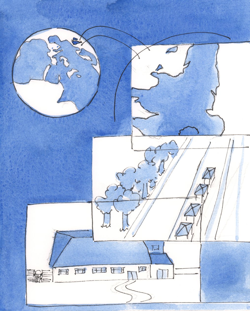 Christ our God can see the whole earth, all at once, and everyone on it by Elizabeth Wang
