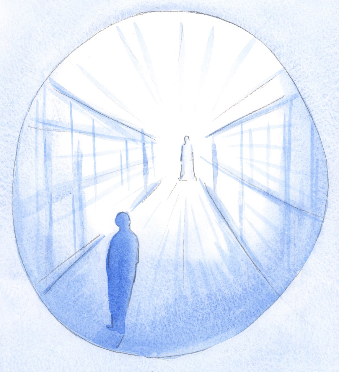 Christ showed me a road leading towards Him, and explained how - by my own will - I become distracted from the important goal. by Elizabeth Wang