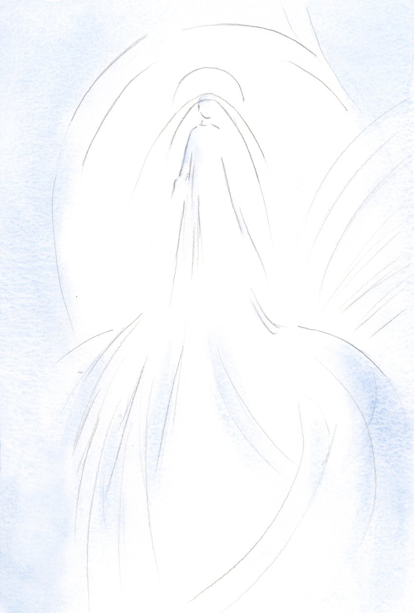He showed me a glimpse of the magnificence and glory of His dear, Holy Mother by Elizabeth Wang