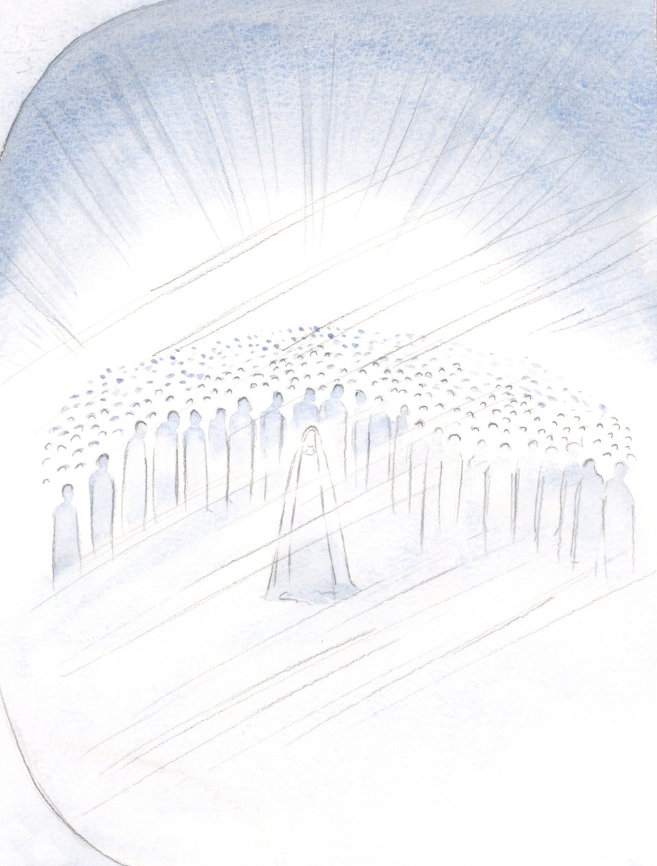 I saw the saints jostling, as it were, for the privilege of helping us, with the Virgin Mary at their centre, 2000 by Elizabeth Wang