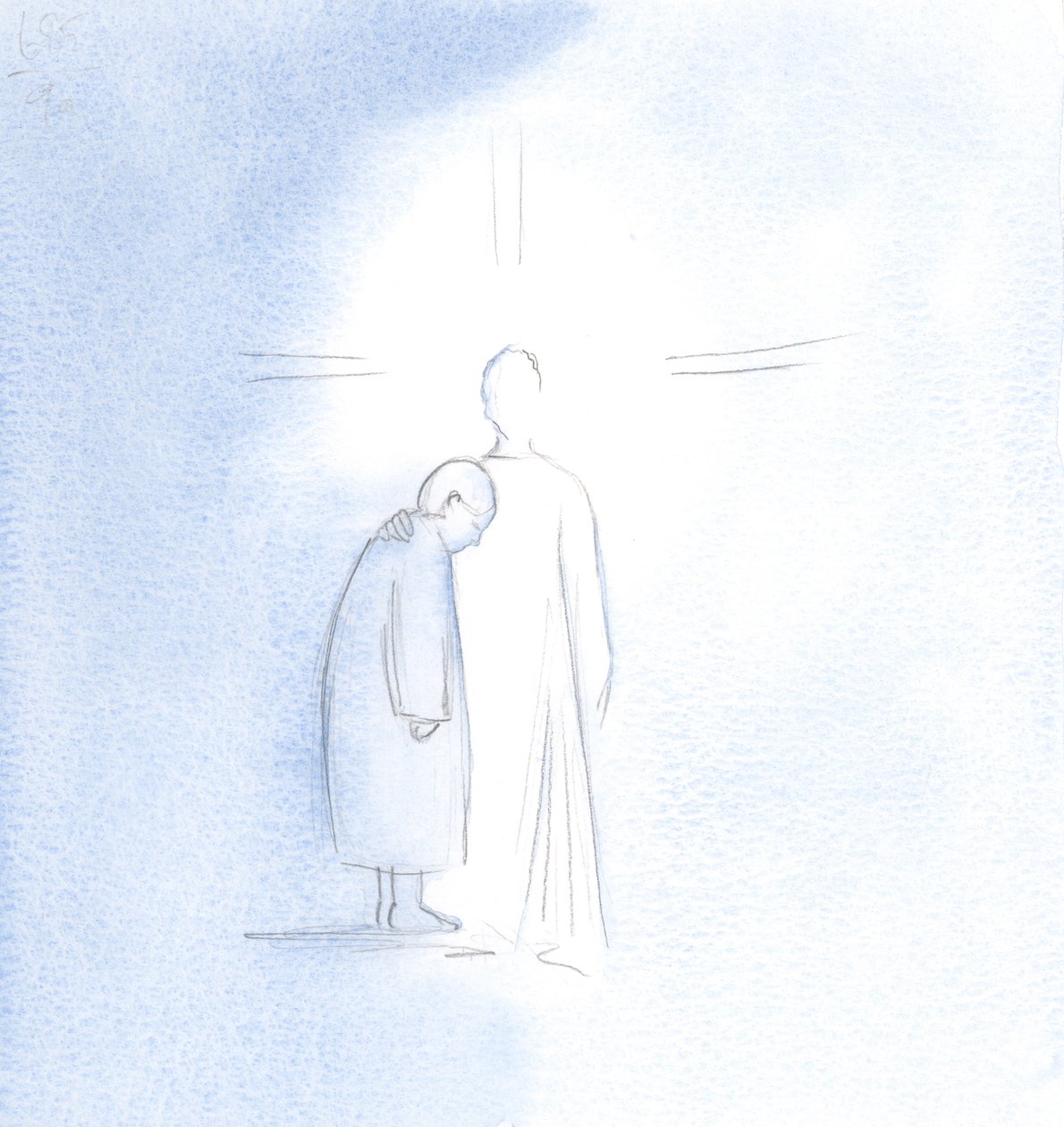 I saw the soul of this woman who had died standing beside Christ, joyful and at peace, after the purification of Purgatory had ended by Elizabeth Wang