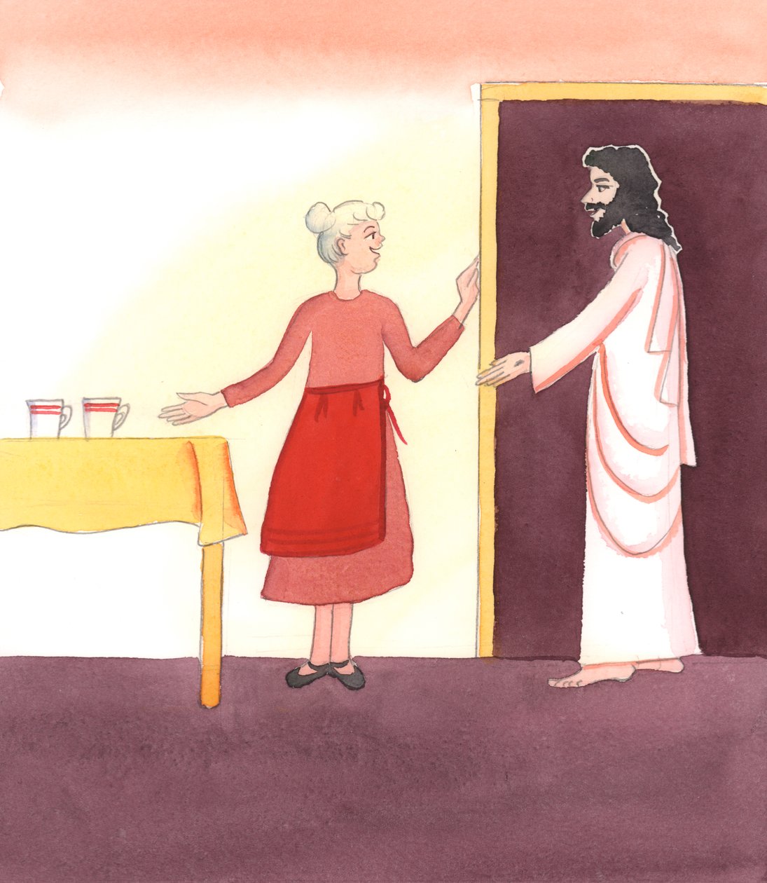 Welcoming Christ in Holy Communion is Like Inviting Him for a Happy Meeting by Elizabeth Wang
