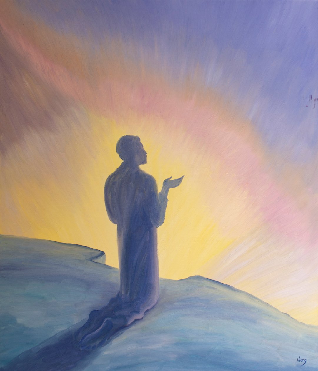 In his life on earth Jesus prayed to His Father with praise and thanks by Elizabeth Wang