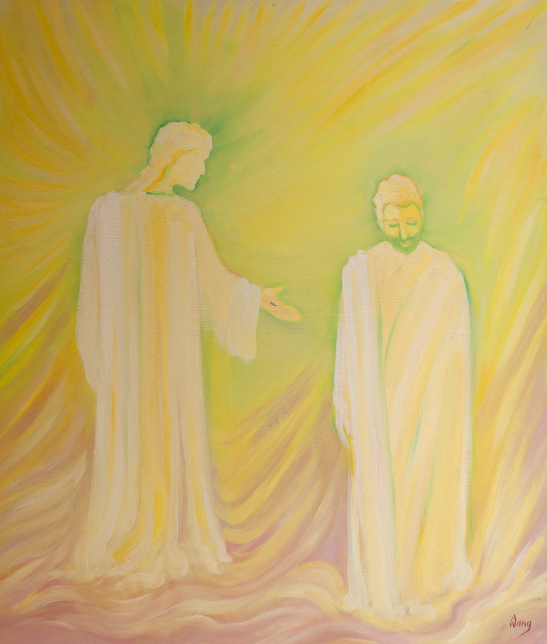 Jesus honours St Joseph His foster-father and asks us to admire his virtues and ask for his prayers by Elizabeth Wang