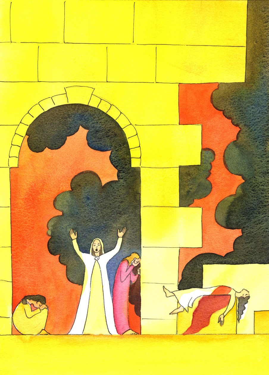 Many years before Christ was born, Jerusalem was invaded, and the holy Temple desecrated and destroyed, to the horror of the people by Elizabeth Wang