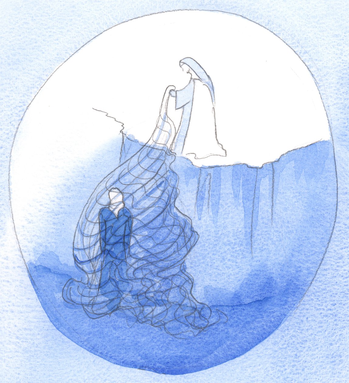 On Seeing Us Approach a Shrine, and on Seeing Our Devotion, a Saint Lets Down a 
