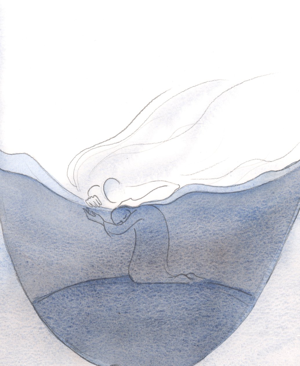 Our littlest prayers are welcomed, heard, and rewarded by God, who is like a father stroking his beloved child by Elizabeth Wang