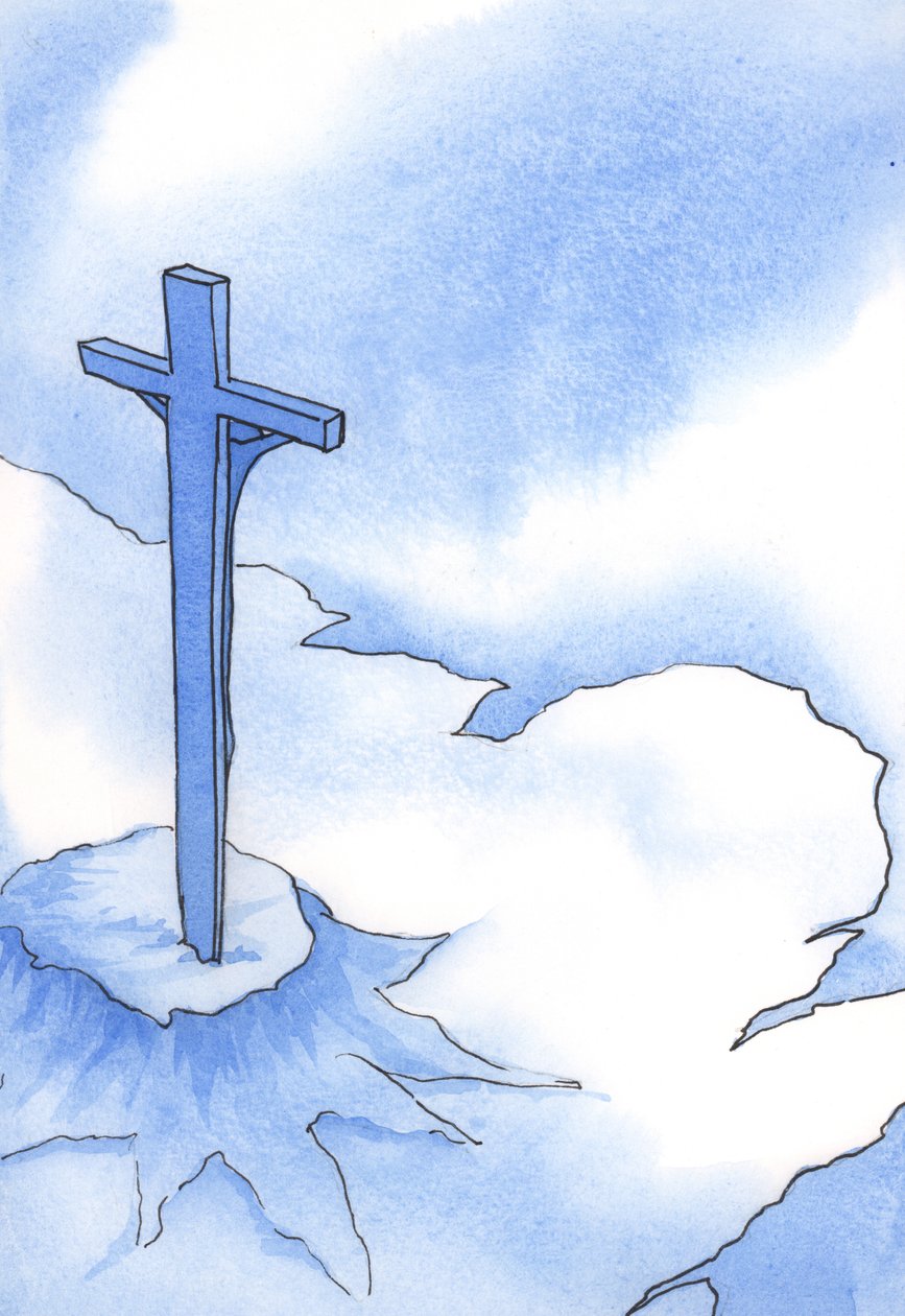 People in every town and village owe the graces now offered to them to the merits of Christ, who offers His Sacrifice on our altar, 2002 by Elizabeth Wang
