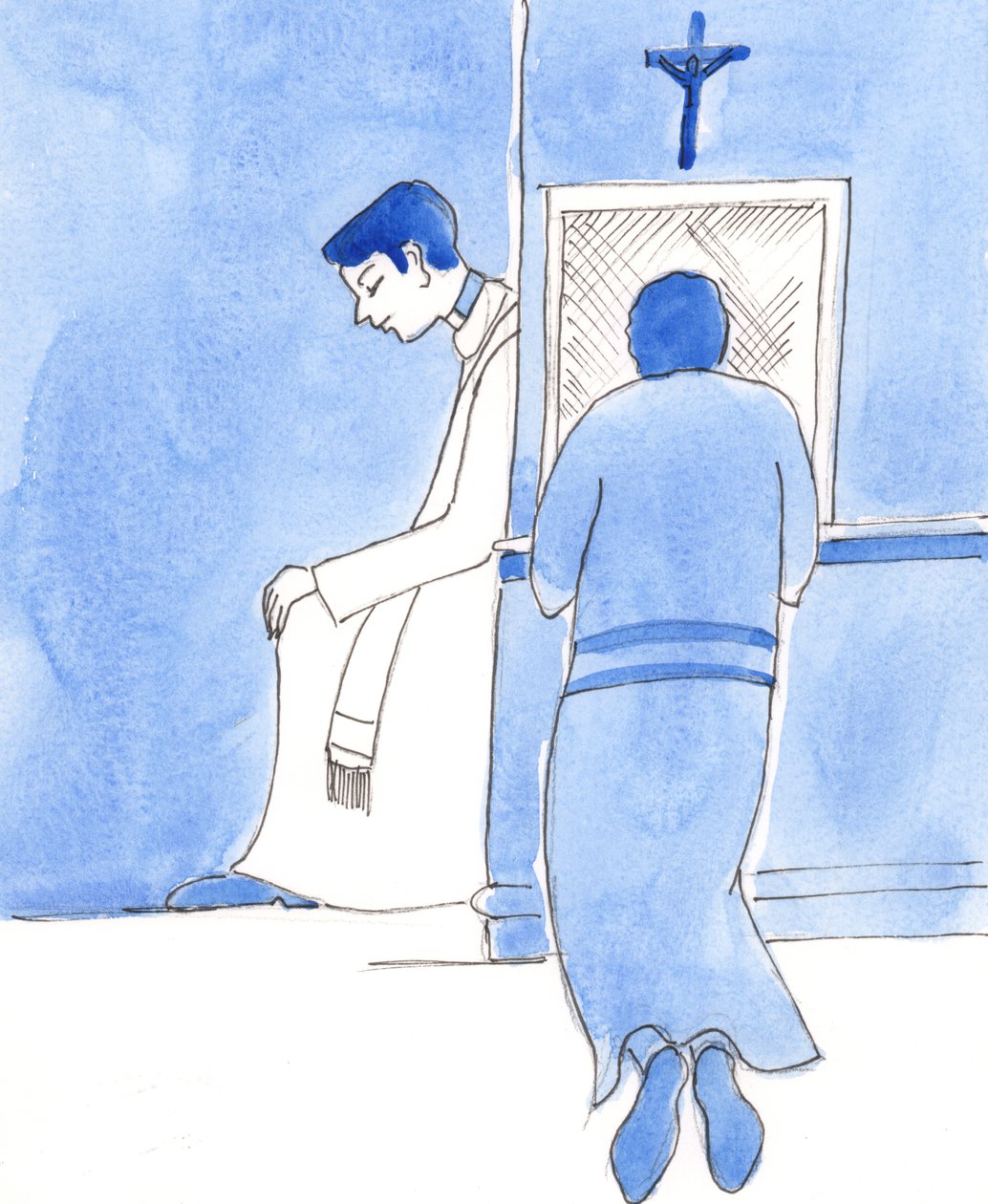 Priests should be like Christ, Who invited people to repent of their sins by Elizabeth Wang