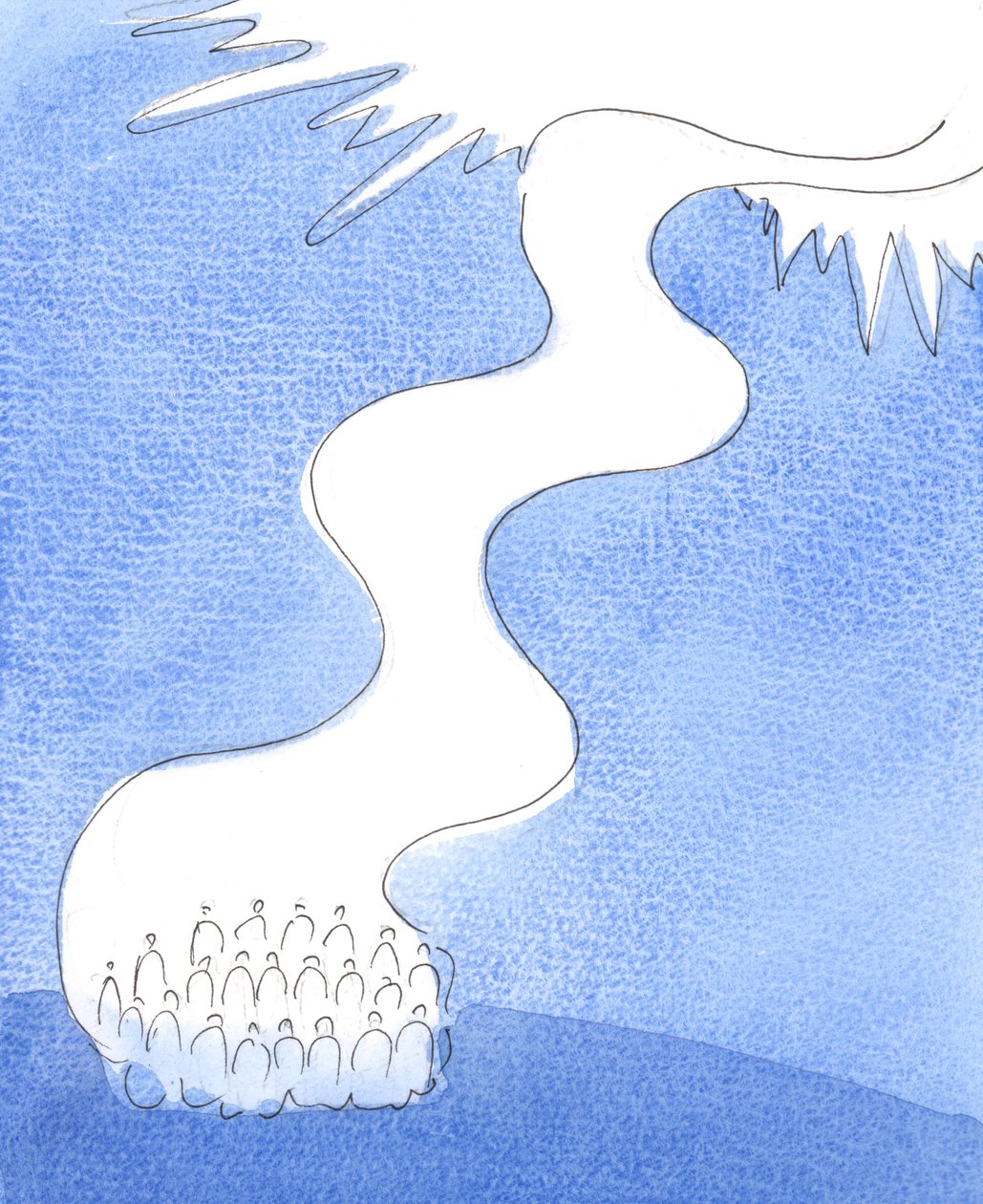 Sacred Liturgy is like a river of praise which pours from the Church, upwards towards God in Eternity by Elizabeth Wang