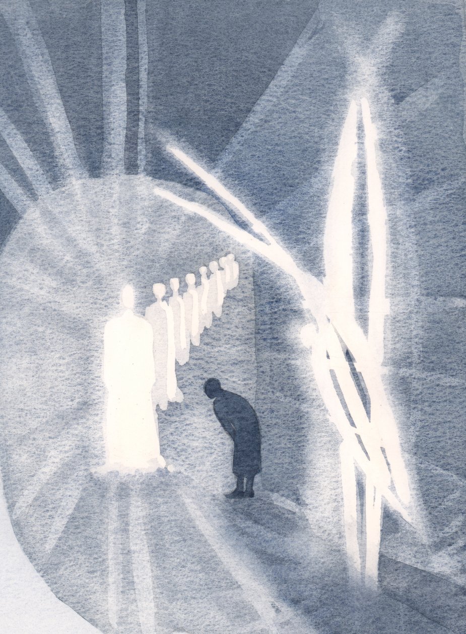 Sometimes, Christ Is Present to the Soul, in His Glory, Worshipped by Our Guardian Angel. We Need Only Attend, and Adore by Elizabeth Wang