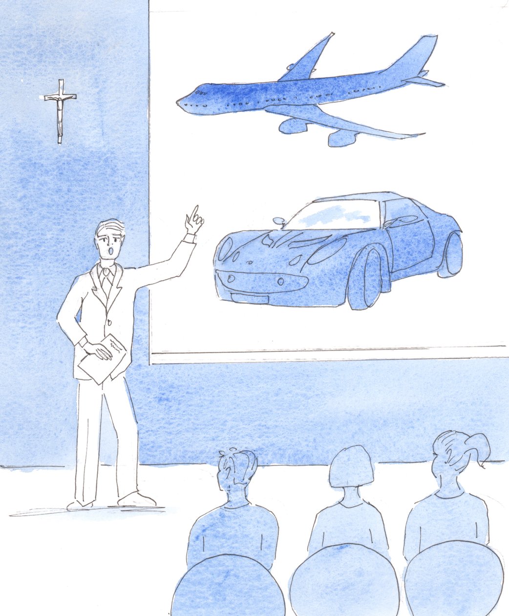 The Lord showed me people shouting out in anxiety and alarm about carbon footprints, and worrying about their earthly lives by Elizabeth Wang