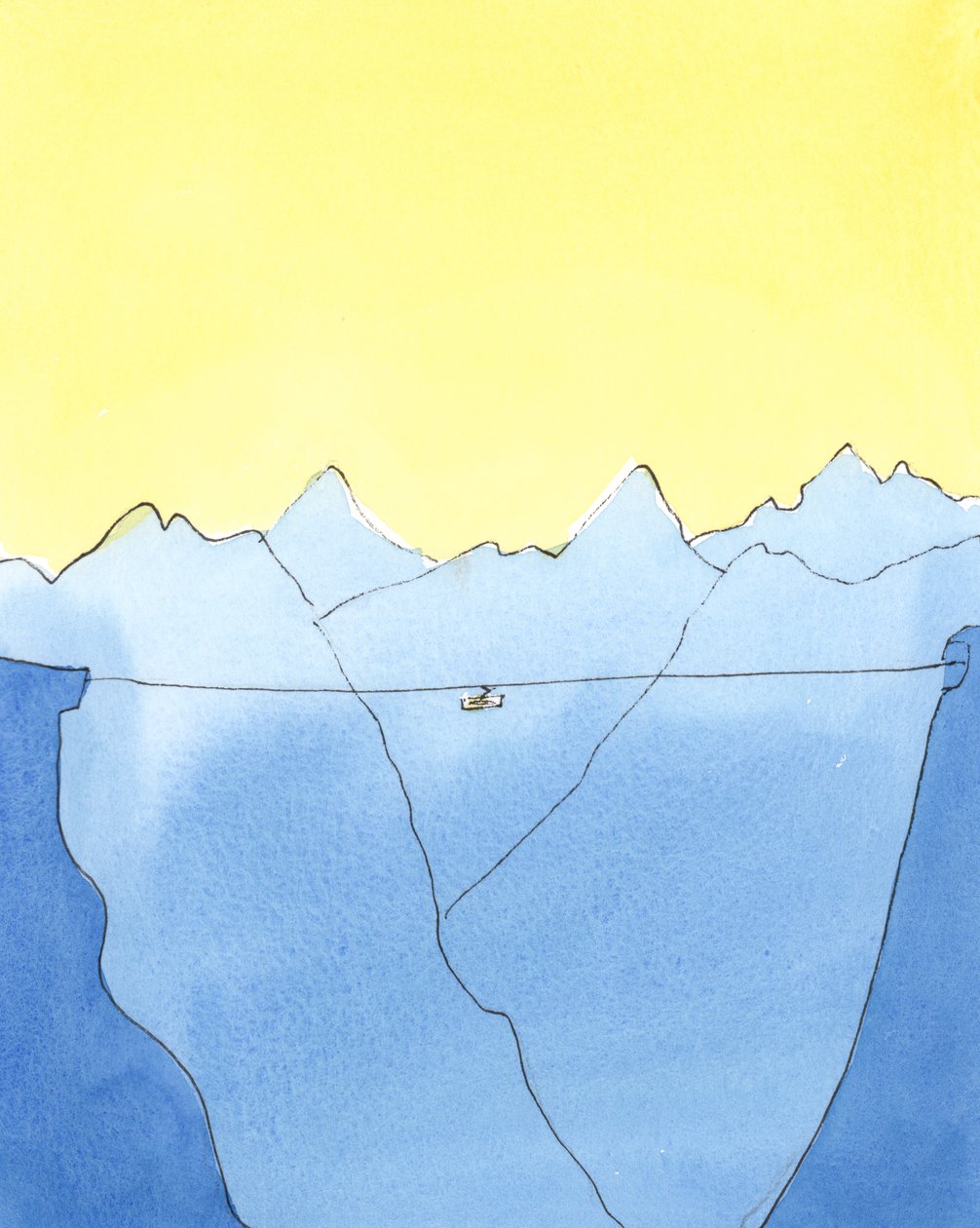 The journey from life to death is like being on a cable-car between two mountains by Elizabeth Wang