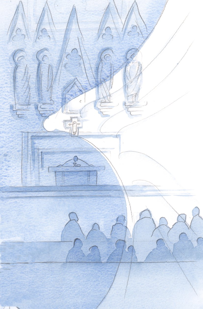 The whole church building is thronged with Angels; we brush them at every moment by Elizabeth Wang