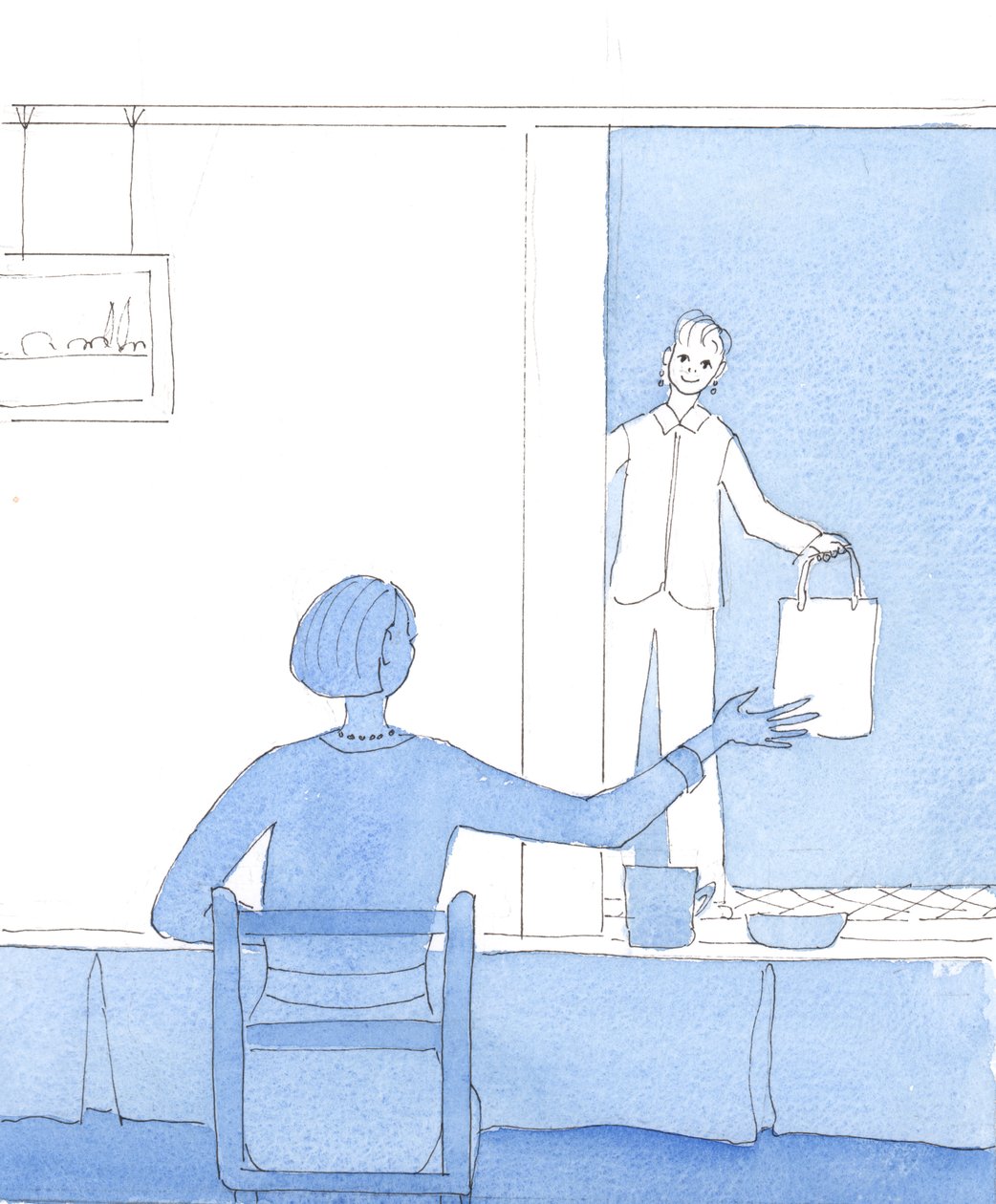 Those who enjoy visions but are content to do without them are like housewives who love to see a visitor for coffee and a chat but who are content to get on with their ordinary chores by Elizabeth Wang