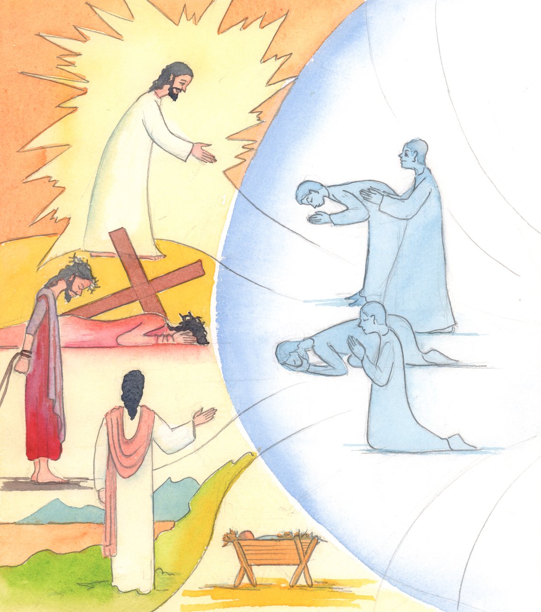 Through prayer, especially through the cycle of the Church