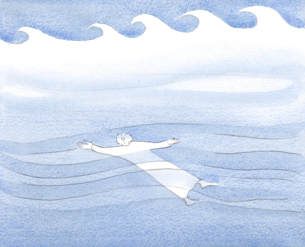 We can glide beneath the waters, untroubled by surface storms, if we pray with confidence, even in our weakness by Elizabeth Wang