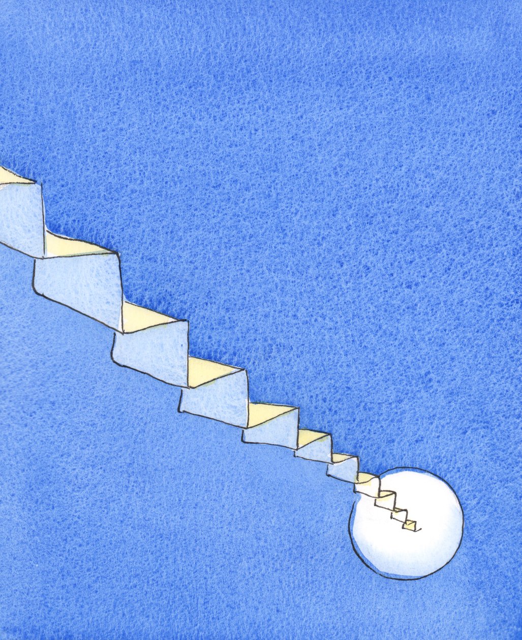 We imitate Christ, Who painfully climbed a stairway towards Pilate, as we ascend a holy stairway from earth to Heaven, trying by God