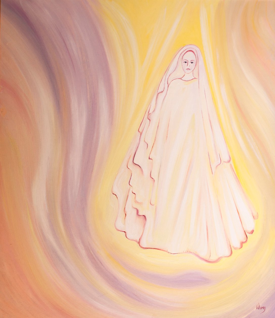 We should stay close to Mary who is our Heavenly Mother and who delights in helping those who believe in her son. by Elizabeth Wang