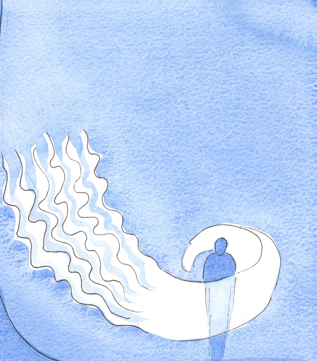 When I praised the Father for His gifts in prayer, he showed me that His Holy Spirit enfolds me in sweet 