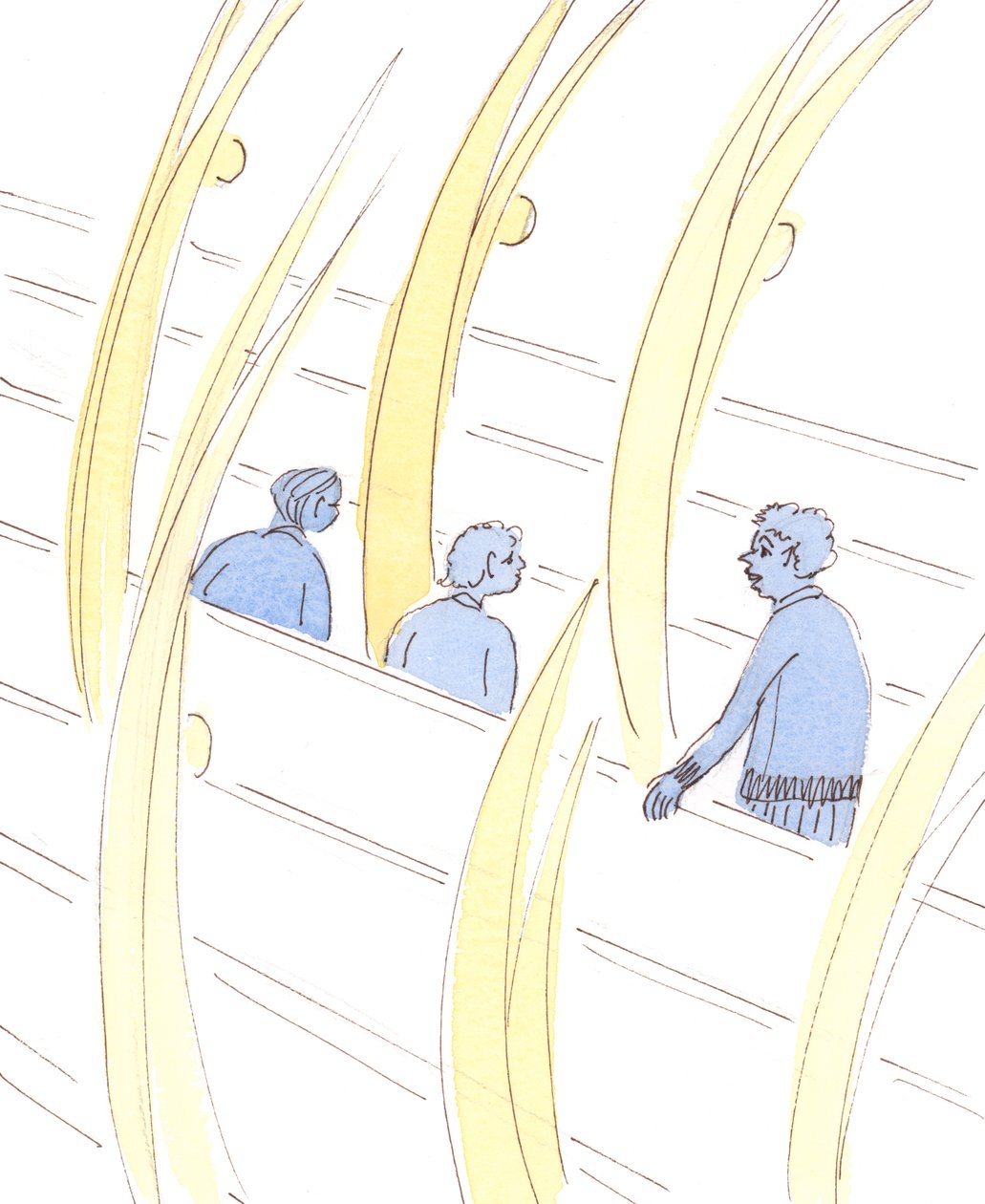 When people chatter needlessly in church, their Guardian Angels still pray to Jesus, and honour Him by their reverent silence by Elizabeth Wang
