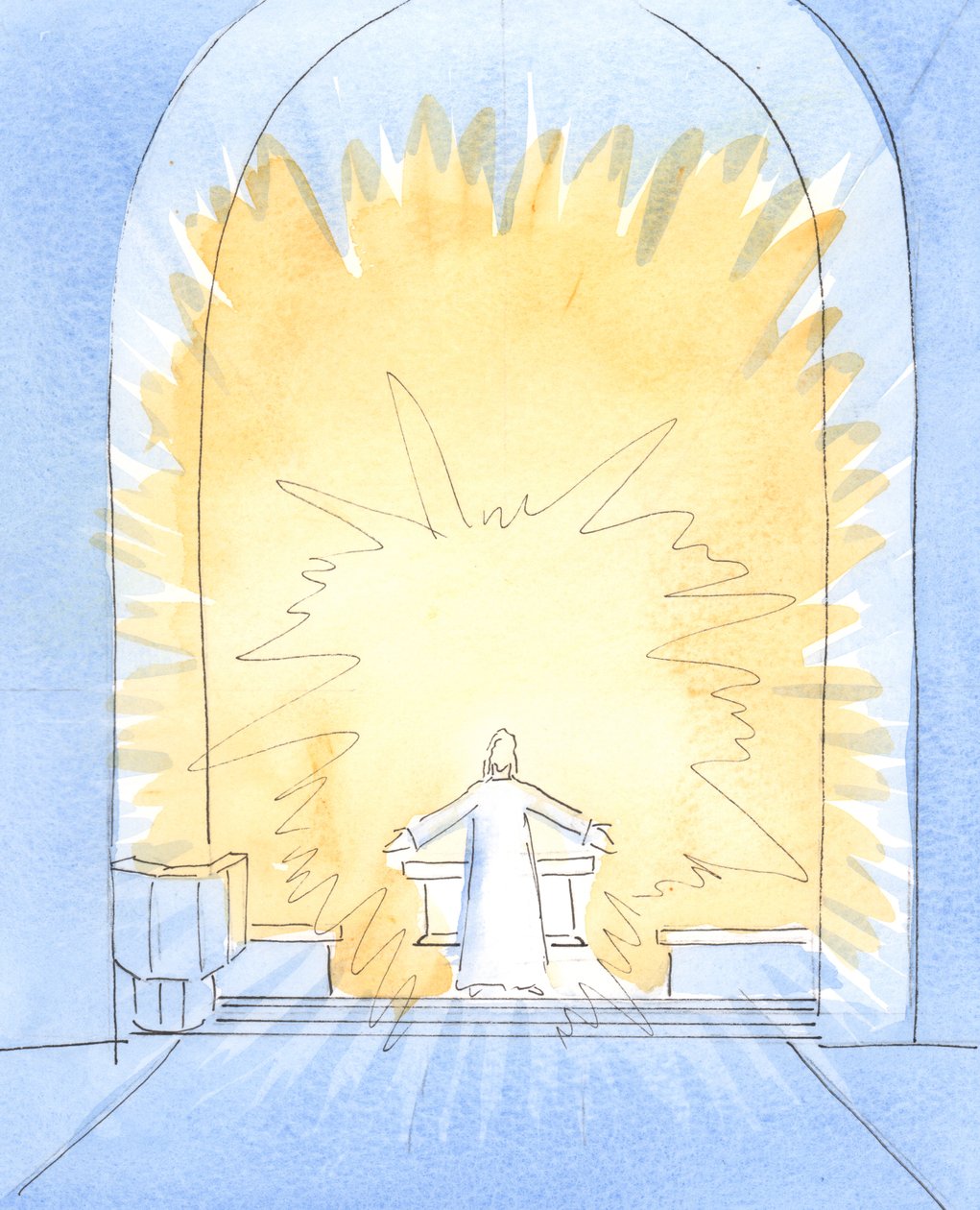 When the bread has been consecrated at Mass, Christ is substantially Present on our altar, in all His glory by Elizabeth Wang