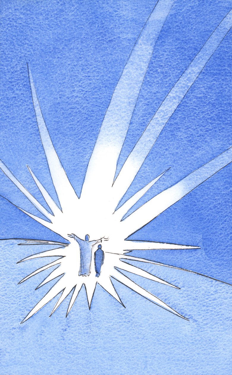 When we pray with Christ we are protected by his light and glory by Elizabeth Wang
