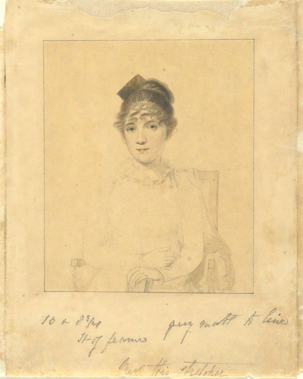 Harriet Trumbull (Daughter of Gov. Jonathan Trumbull, Jr.; wife of Benjamin Silliman of Yale College) by Elkanah Tisdale