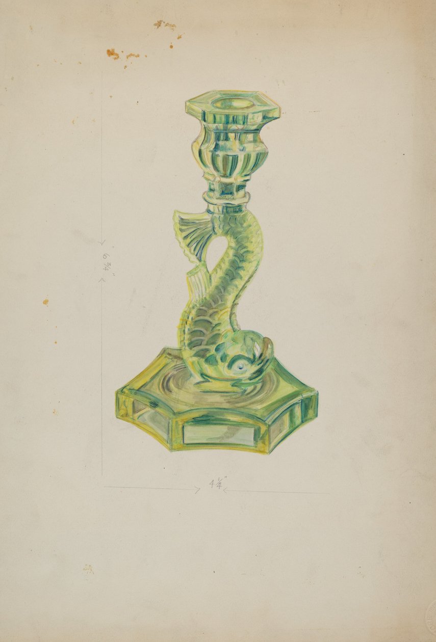 Dolphin Candlestick by Ella Josephine Sterling