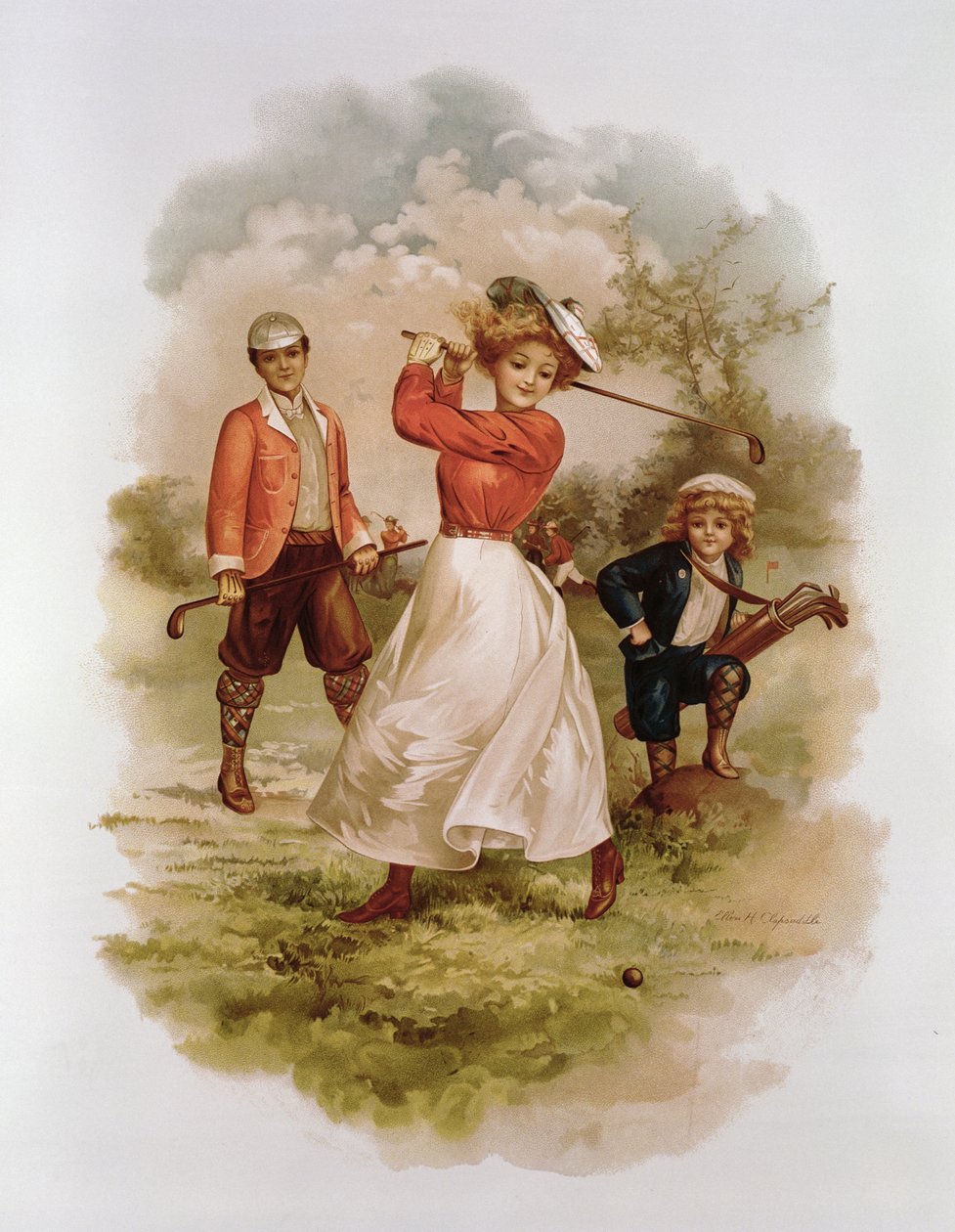 Golfing by Ellen Hattie Clapsaddle