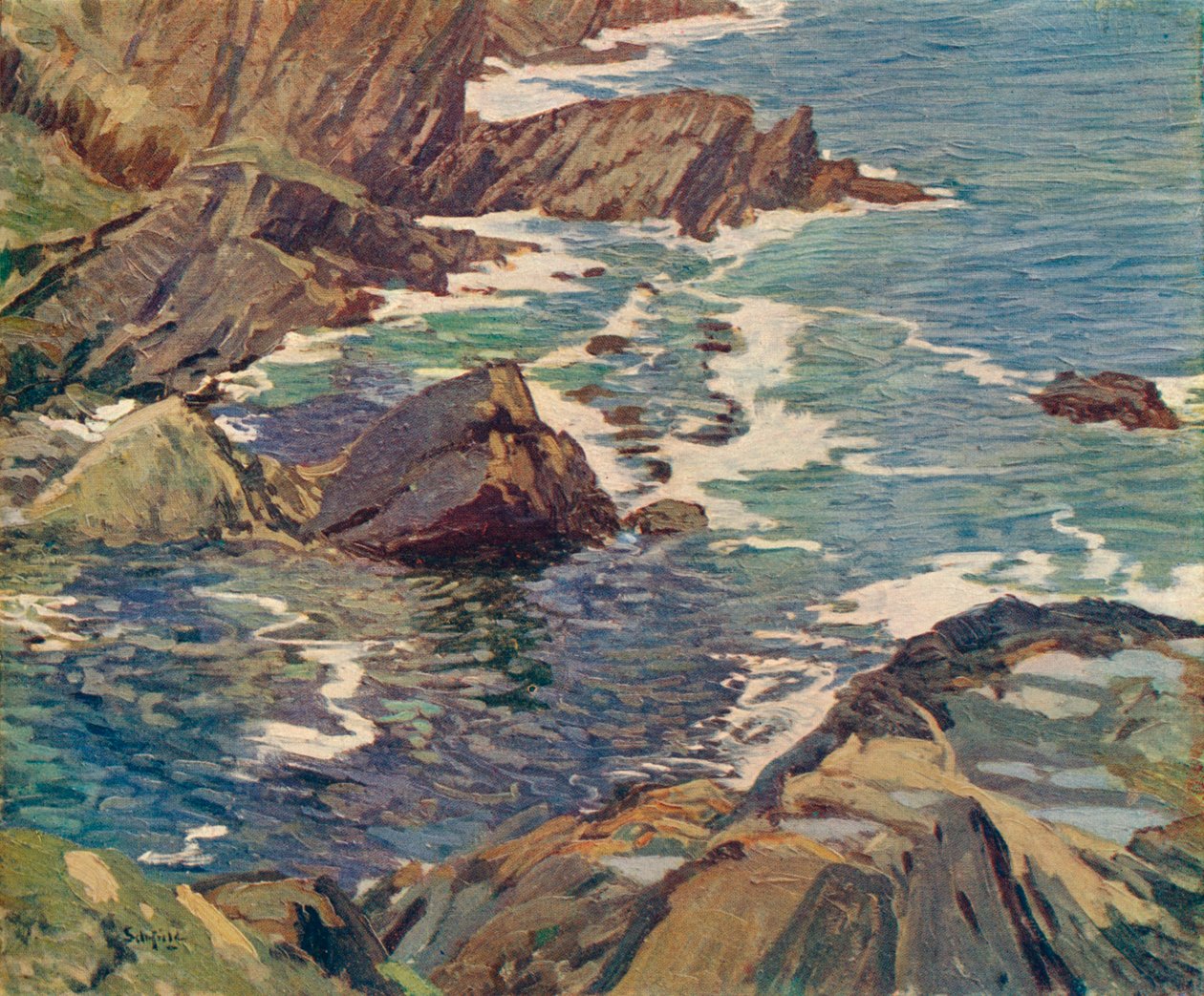A Cornish Cove by Elmer Schofield