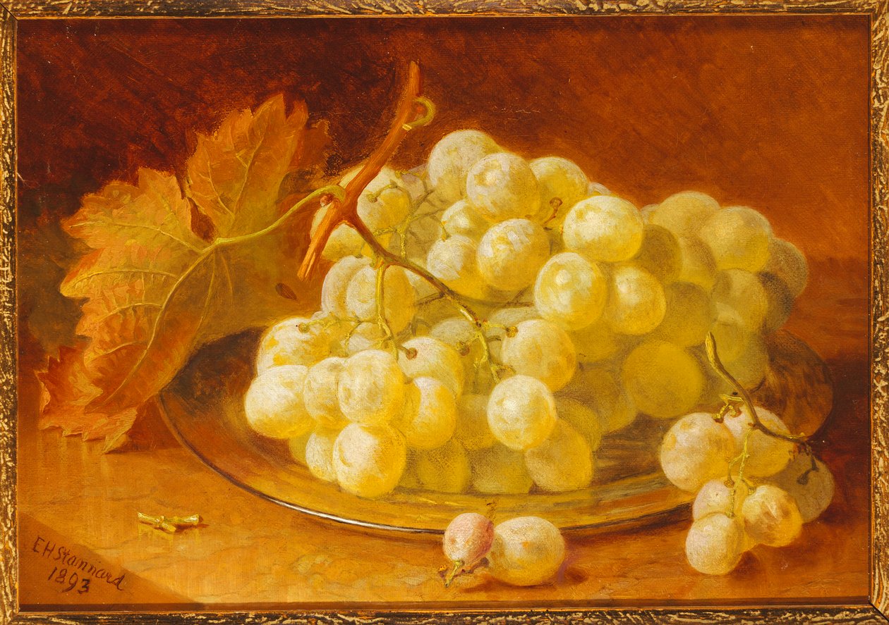 Grapes on a Silver Plate, 1893 by Eloise Harriet Stannard