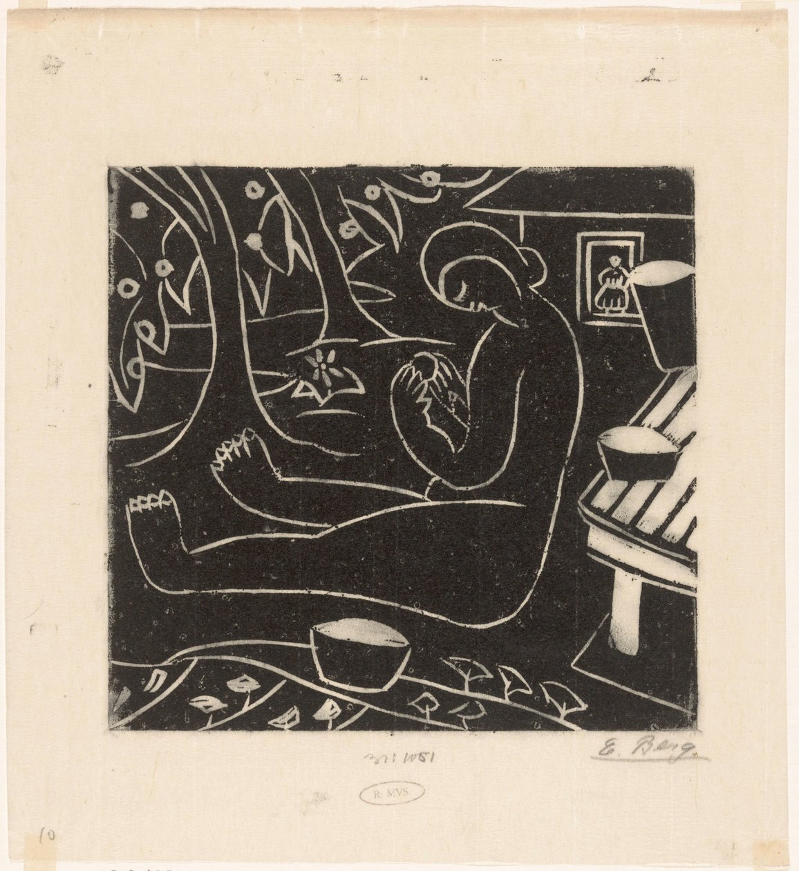 Seated Woman by Else Berg (signed by artist)