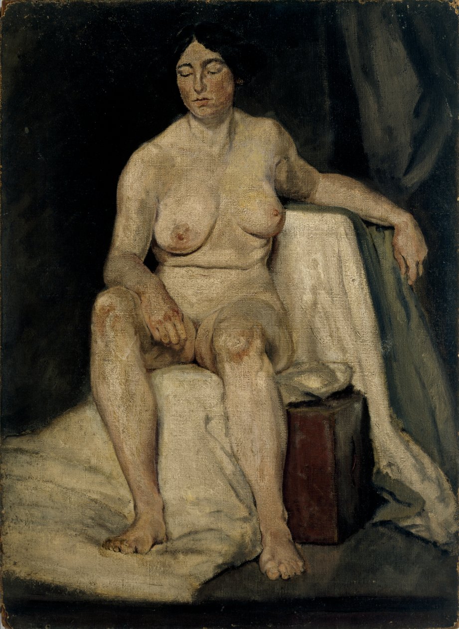 Female Figure Seated, c.1910 by Elsie McNaught