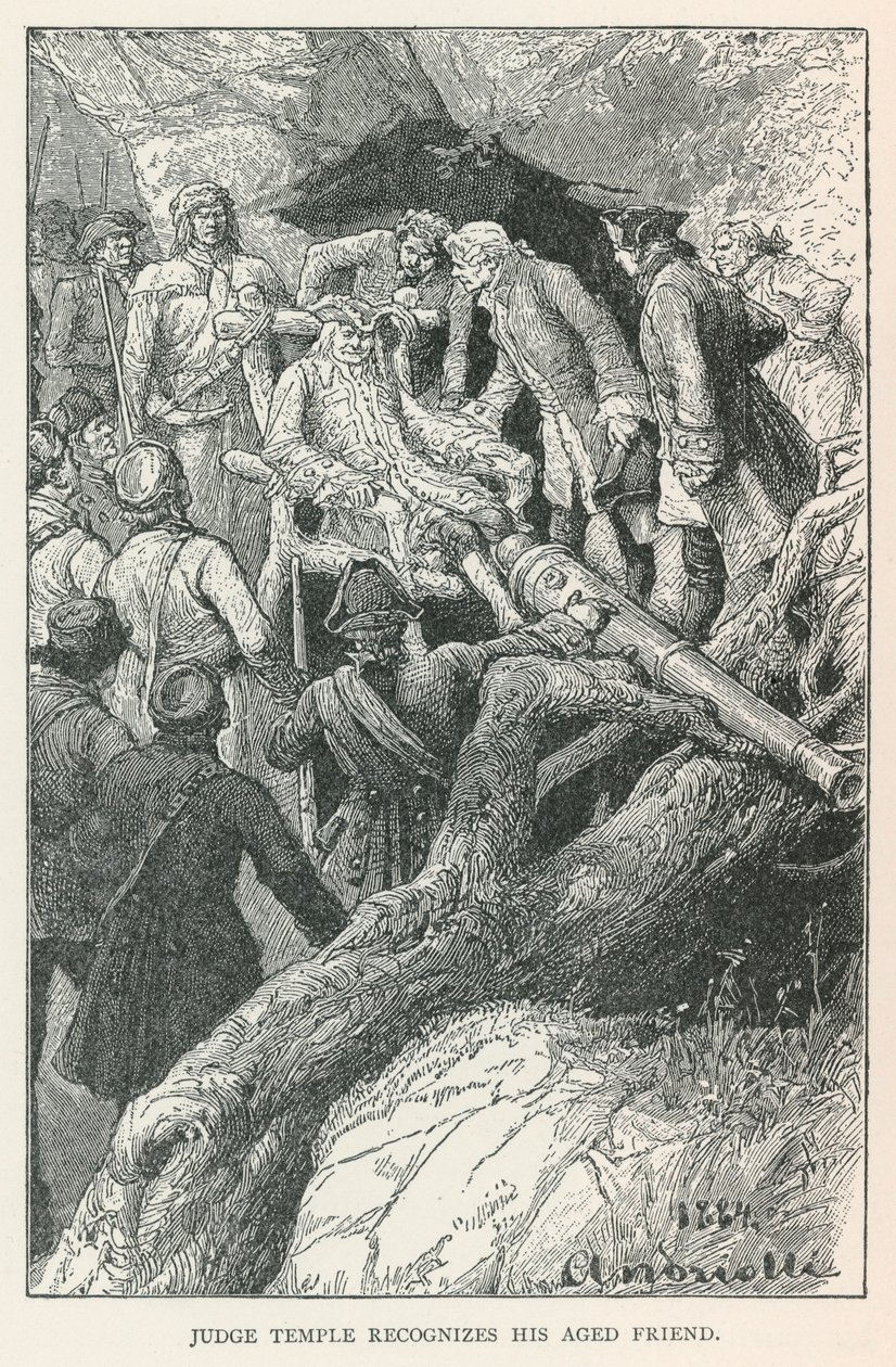 Judge Temple Recognizes His Aged Friend by Elviro Michael Andriolli