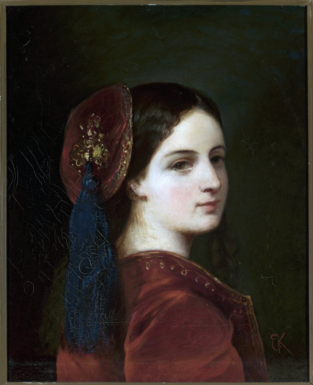 Portrait of Countess Katarzyna Potocka, nee Branicka by Elzbieta Krasinska by Elzbieta Krasinska