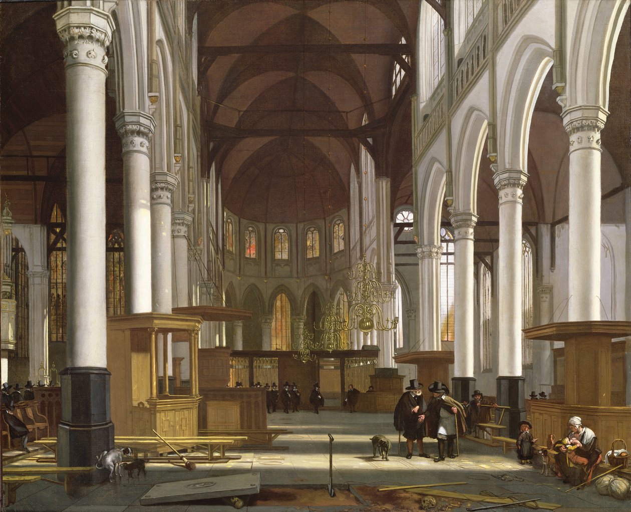 Church Interior by Emanuel de Witte