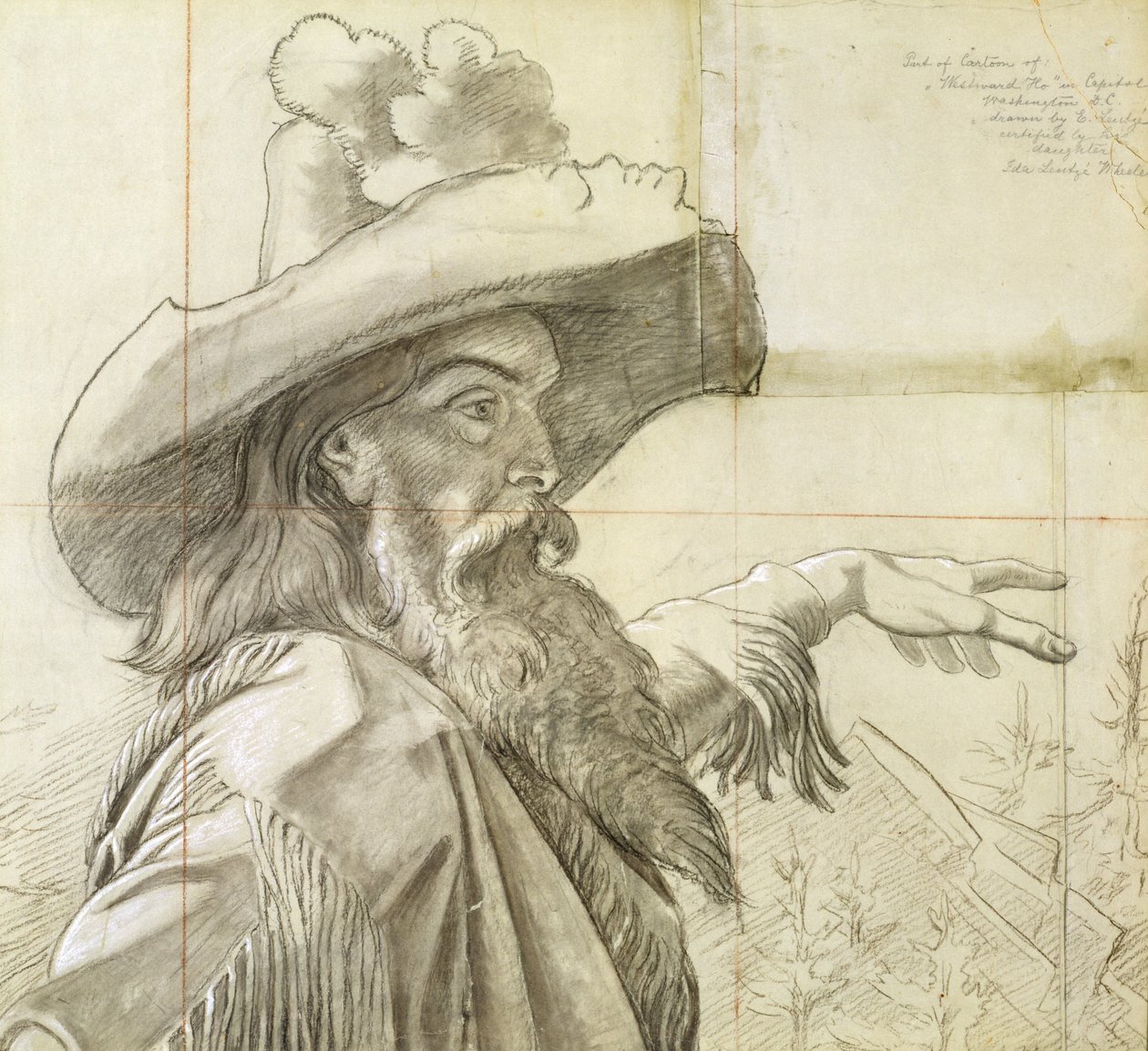 (Detail) Westward the Course of Empire by Emanuel Gottlieb Leutze