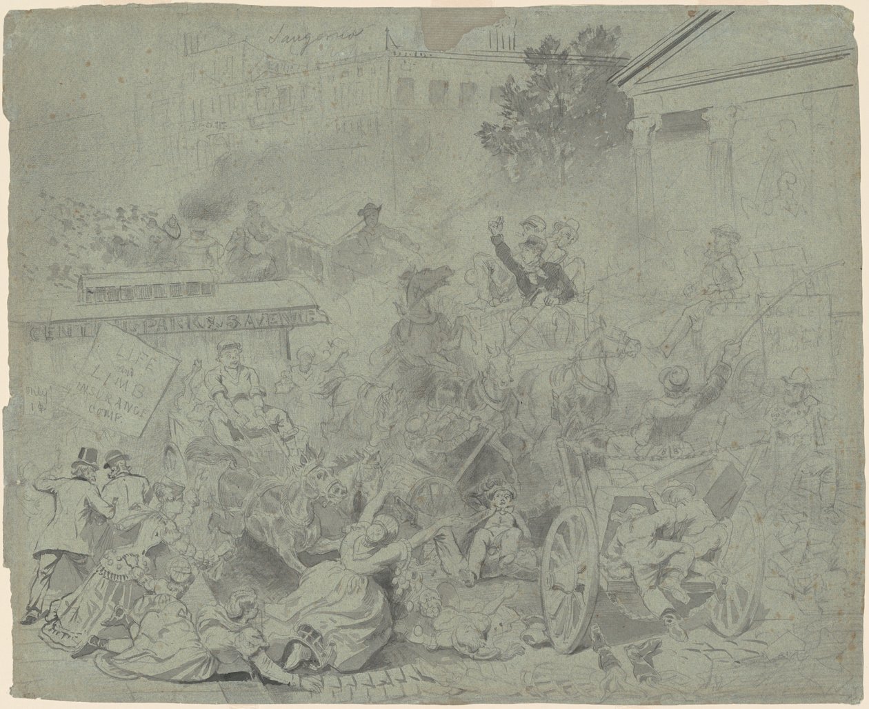 New York—Street Scene by Emanuel Gottlieb Leutze
