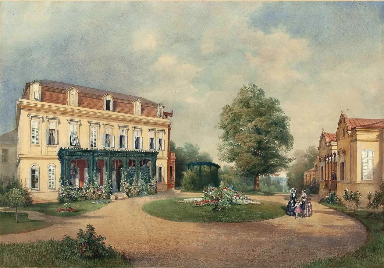 Country House of the Albert Hardt Family in Hadersdorf near Vienna, 1854 by Emanuel Stöckler