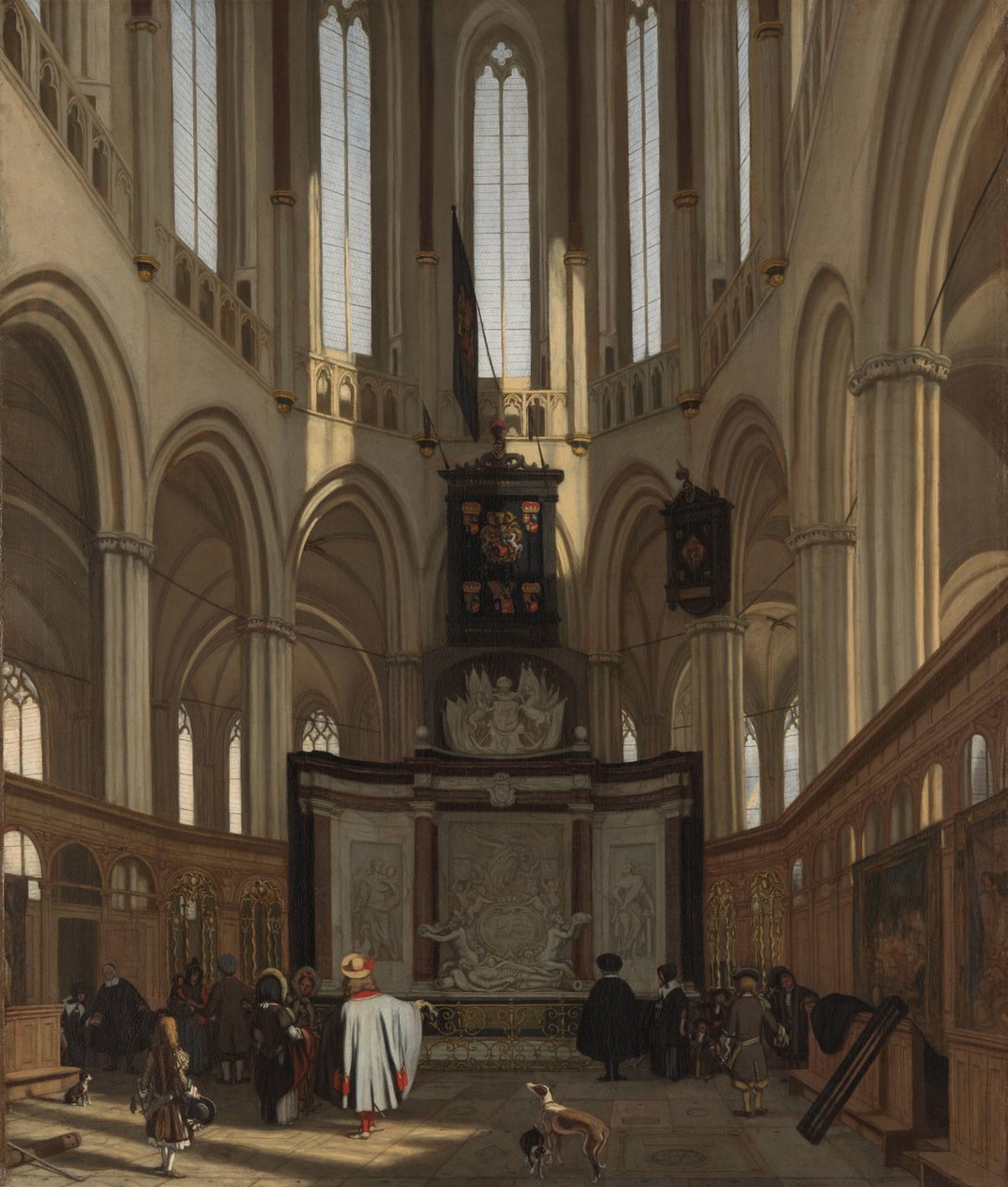 The Tomb of Michiel de Ruyter in the Nieuwe Kerk, Amsterdam by Emanuel de Witte