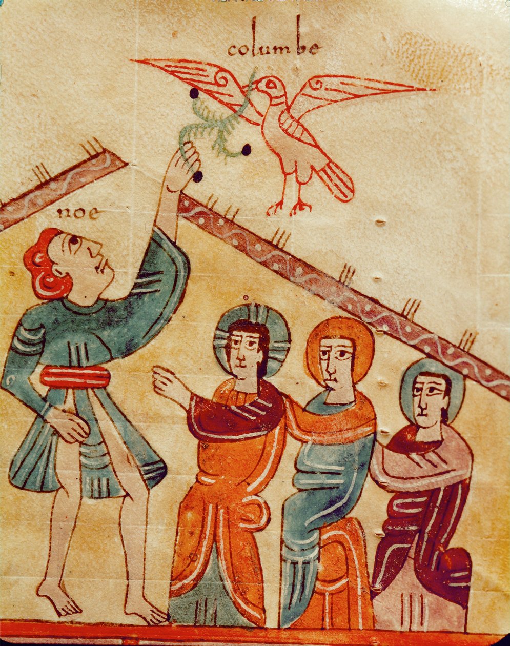 Noah Taking the Olive Twig from Dove