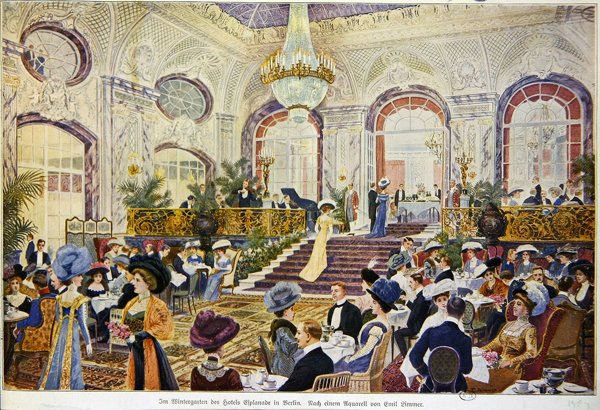 The Winter Garden at the Hotel Esplanade in Berlin by Emil (after) Limmer