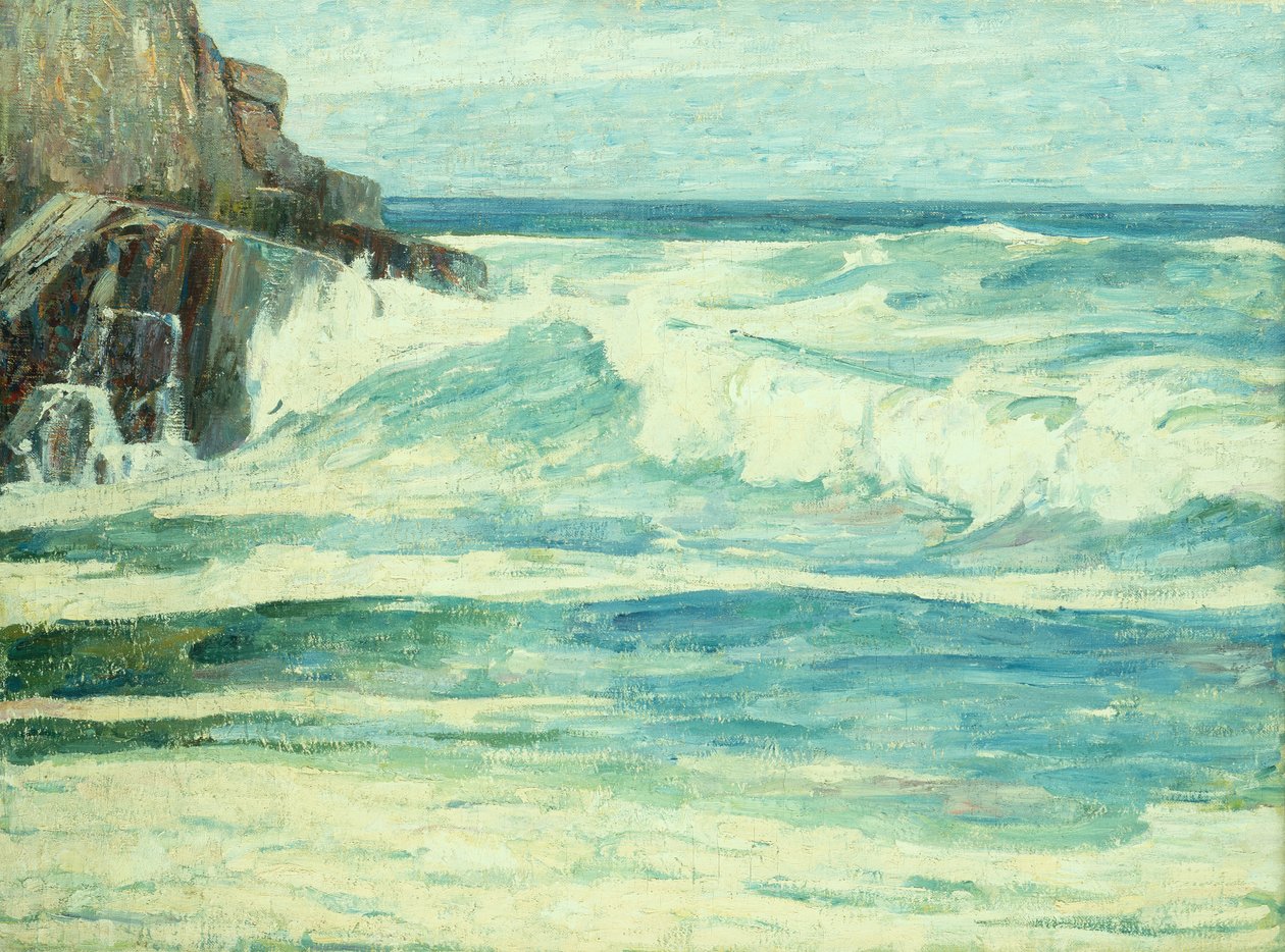 Surf Breaking on Rocks, c.1912 by Emil Carlsen