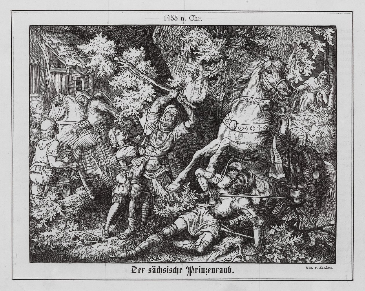 Abduction of Prince Albrecht and Ernest of Saxony by Emil Eugen Sachsse