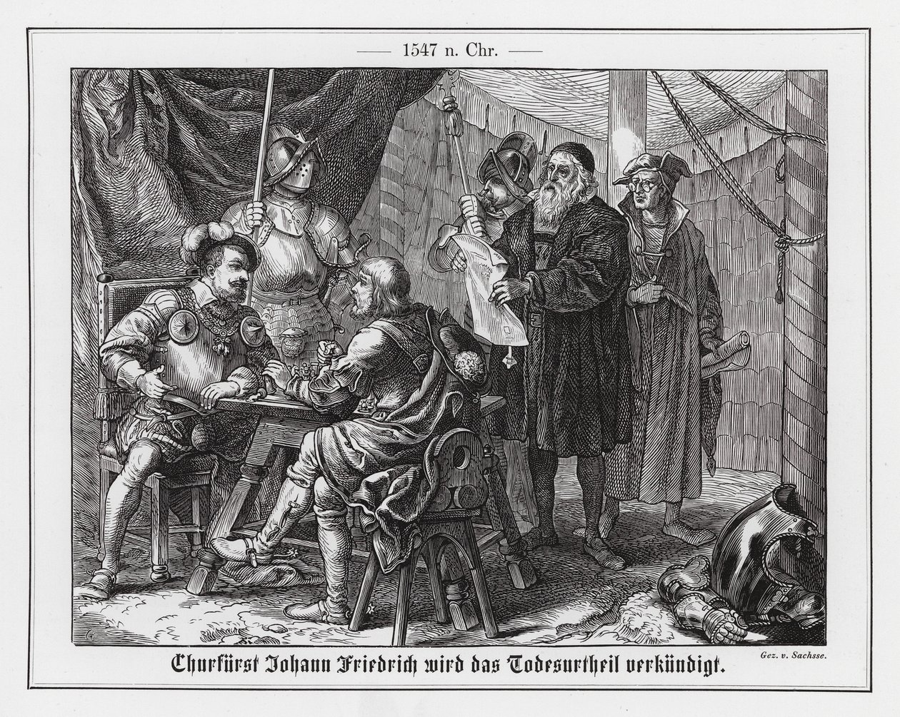 John Frederick I, Elector of Saxony, Receiving His Death Sentence by Emil Eugen Sachsse